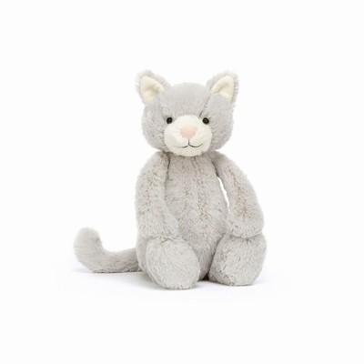 Jellycat Bashful Grey Kitty USA | 14375XFOR